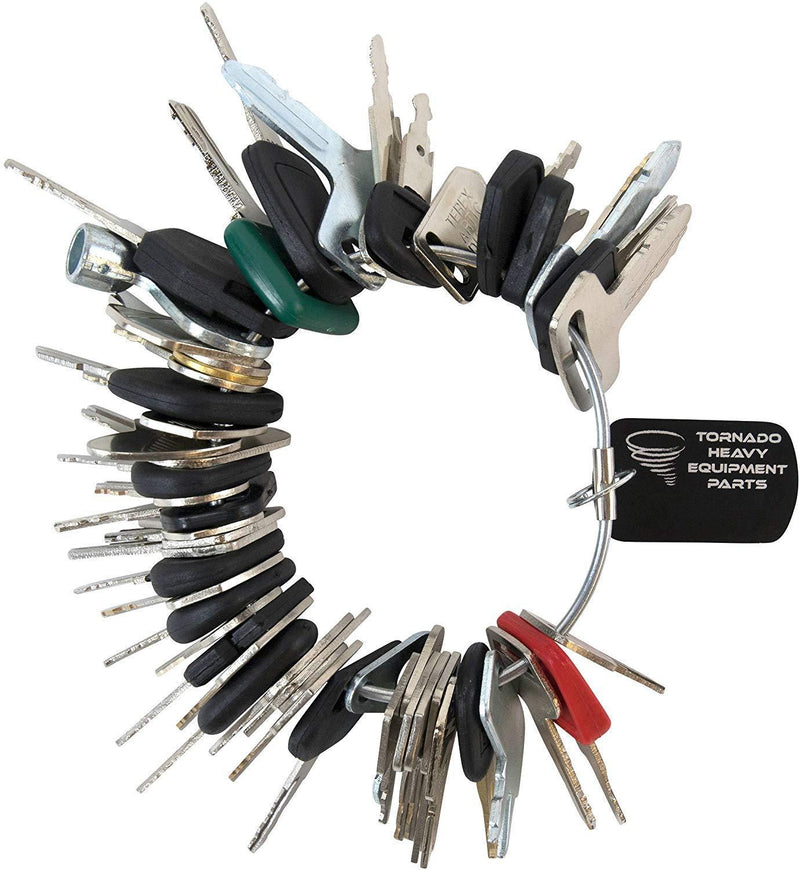 Construction Ignition Key Sets Tornado - Comes in Sets of 39, 42, 45, 52, 56, 60, for backhoes, Tools, case, cat, etc. See Product Description for More info. (60 Key Set)