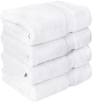 Utopia Towels Premium Bath Towels (Pack of 4, 27 x 54 inches) 100% Ring-Spun Cotton Towel Set (Grey)