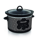 Crockpot Round Slow Cooker, 4.5 quart, Black & White Pattern (SCR450-HX)