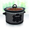 Crockpot Round Slow Cooker, 4.5 quart, Black & White Pattern (SCR450-HX)