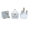 Ceptics CT-9C USA to Most of Europe Travel Adapter Plug - Type C (3 Pack) - Dual Inputs - Ultra Compact (Does Not Convert Voltage)