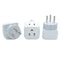 Ceptics CT-9C USA to Most of Europe Travel Adapter Plug - Type C (3 Pack) - Dual Inputs - Ultra Compact (Does Not Convert Voltage)