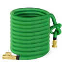 MoonLa 50ft Garden Hose, Expandable Water Hose with 3/4" Solid Brass Fittings, Extra Strength Fabric - Flexible Expanding Hose with Free Storage Sack