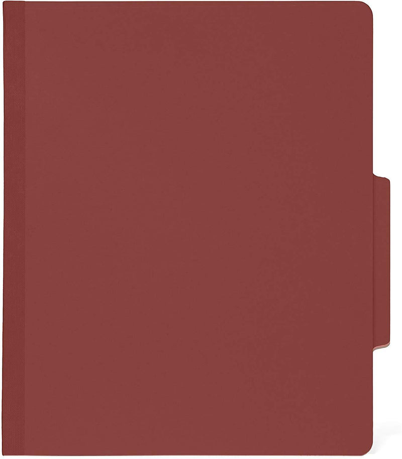 10 Red Classification Folders - 2 Divider - 2 Inch Tyvek Expansions - Durable 2 Prongs Designed to Organize Standard Medical Files, Law Client Files, Office Reports - Letter Size, Red, 10 Pack