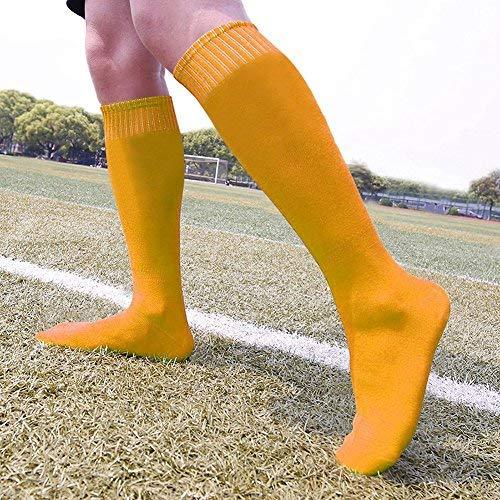 Soccer Socks, RTZAT Unisex Solid Knee High Tube Team Sports Football Socks, 2,6,12 Pairs