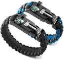 X-Plore Gear Emergency Paracord Bracelets | Set of 2| The Ultimate Tactical Survival Gear| Flint Fire Starter, Whistle, Compass & Scraper | Best Wilderness Survival-Kit for Camping/Fishing & More
