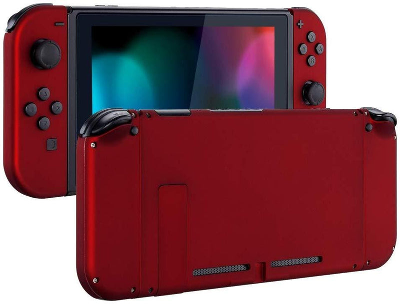 eXtremeRate Soft Touch Grip Back Plate for Nintendo Switch Console, NS Joycon Handheld Controller Housing with Full Set Buttons, DIY Replacement Shell for Nintendo Switch - Classics NES Style
