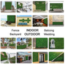 Sunnyglade 12PCS 20"x20" Artificial Boxwood Panels Topiary Hedge Plant, Privacy Hedge Screen, UV Protected Faux Greenery Mats Suitable for Outdoor, Indoor, Garden, Fence, Backyard and Décor (12PCS)