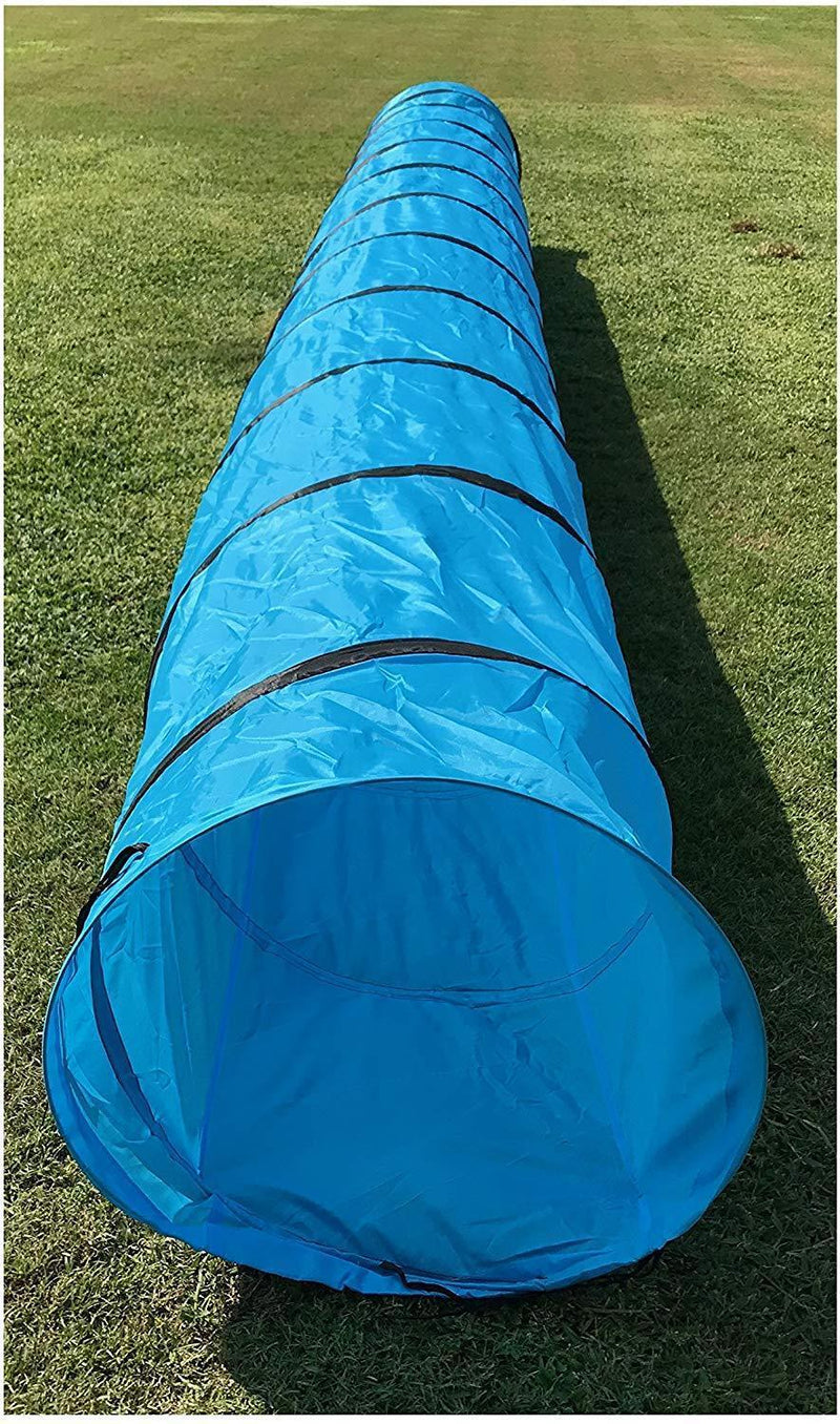 N&M Products Pet Agility Tunnel, Outdoor Training and Exercise Equipment for Dogs, Puppies, Cats, Kittens, Ferrets, and Rabbits