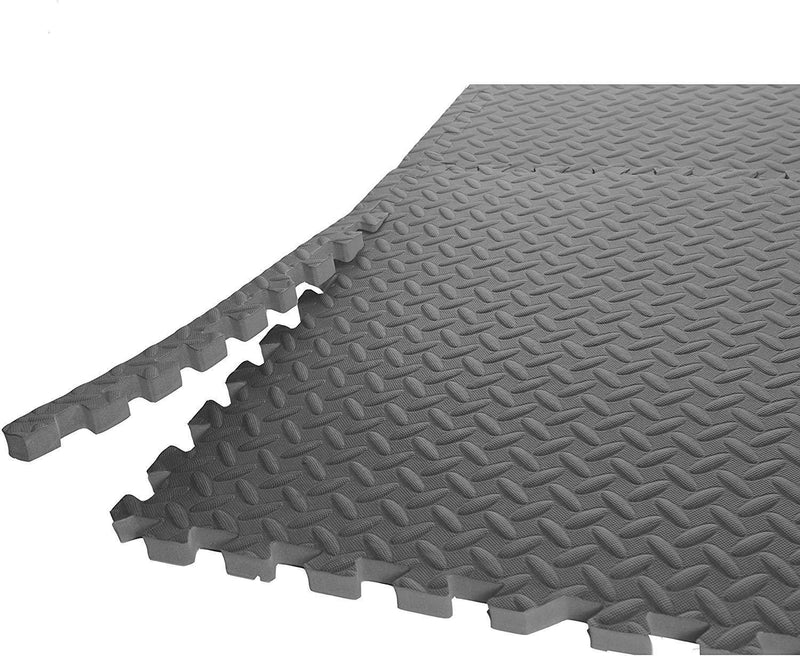 Cap Barbell Puzzle Exercise Mat with EVA Foam Interlocking Tiles, 1/2-Inch