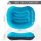 Pitch and Trek Camping Pillow Version 2.0 Blue - Inflatable Travel Pillow which is Super Compact, Compressible and Comfortable - Neck & Lumbar Support Whilst Backpacking & Hiking