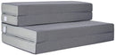 Best Choice Products 4in Thick Folding Portable Queen Mattress Topper w/High-Density Foam, Washable Cover