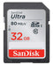 SanDisk 32GB Ultra Class 10 SDHC UHS-I Memory Card Up to 80MB, Grey/Black (SDSDUNC-032G-GN6IN)