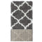 Ottomanson Flokati Trellis Design Shag Runner Rug, 2' x 5', Dark Gray