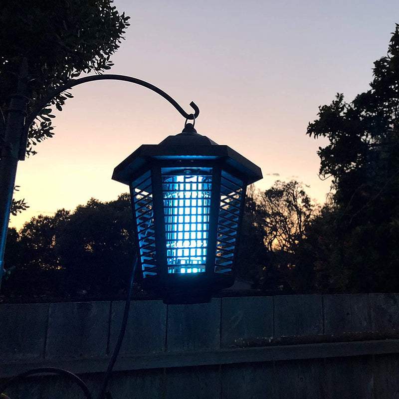 Nozkito Bug Zapper Mosquito Killer - Powerful 2000 Volts for Outdoor Use. 6 Foot Power Cord with Rainproof On/Off Switch. 1/2 Acre Coverage. Insect Trap UV Lamp