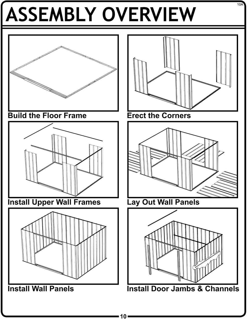 Arrow Shed VS1014 Vinyl Coated Sheridan 10-Feet by 14-Feet Steel Storage Shed