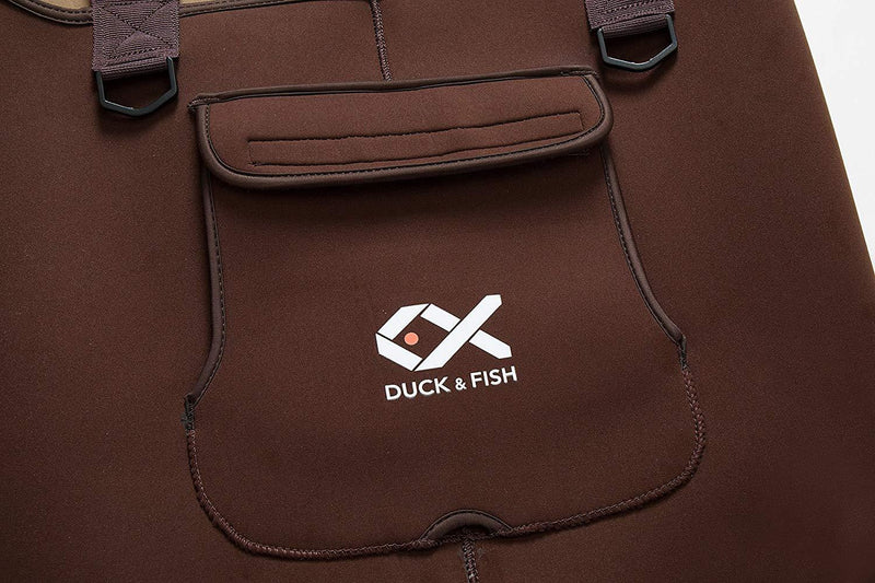 Duck and Fish Brown Neoprene Hunting Fishing Stocking Foot Chest Wader