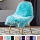 PAGISOFE Soft Faux Sheepskin Fluffy Rugs for Bedroom Kids Room, High Pile Faux Fur Area Rug Bedside Floor Carpet Photography, 3x5 Feet Rectangular Grey