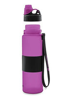 Nomader Collapsible Water Bottle - Leak Proof Twist Cap - BPA Free, 22 oz