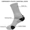 DISILE Elite Basketball Socks, Cushioned Dri-Fit Athletic Crew Socks - Thick Sports Socks For Men & Women