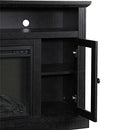 Ameriwood Home Chicago TV Stand with Fireplace, Rustic Gray