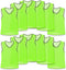 Unlimited Potential Nylon Mesh Scrimmage Team Practice Vests Pinnies Jerseys Bibs for Children Youth Sports Basketball, Soccer, Football, Volleyball (Pack of 12)