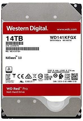 WD Red 2TB NAS Hard Drive - 5400 RPM Class, SATA 6 Gb/s, 64 MB Cache, 3.5" - WD20EFRX