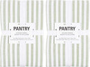 KAF Home Mixed Flat & Terry Kitchen Towels | Set of 6 18 x 28 Inches | 4 Flat Weave Towels for Cooking and Drying Dishes and 2 Terry Towels, for House Cleaning and Tackling Messes and Spills (Teal)