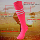 saounisi Unisex Tube Socks Stripe,2 Pairs Knee High Football Soccer Volleyball Baseball Cheerleading Team Socks