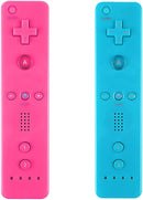 Yosikr Wireless Remote Controller for Wii Wii U - 4 Packs Pink+Red+Deep Blue+Blue