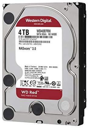 WD Red 2TB NAS Hard Drive - 5400 RPM Class, SATA 6 Gb/s, 64 MB Cache, 3.5" - WD20EFRX