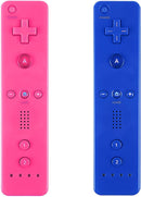 Yosikr Wireless Remote Controller for Wii Wii U - 4 Packs Pink+Red+Deep Blue+Blue