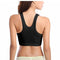 Women's Zip Front Sports Bra Wireless Post-Surgery Bra Active Yoga Sports Bras