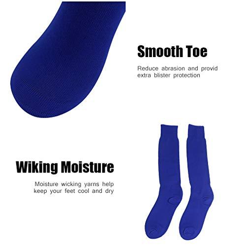 Soccer Socks, RTZAT Unisex Solid Knee High Tube Team Sports Football Socks, 2,6,12 Pairs