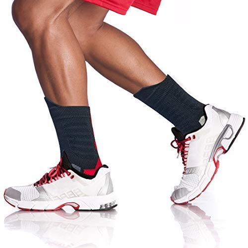 DISILE Elite Basketball Socks, Cushioned Dri-Fit Athletic Crew Socks - Thick Sports Socks For Men & Women