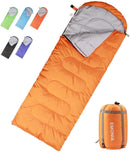 EMONIA Camping Sleeping Bag, 3 Season Waterproof Outdoor Hiking Backpacking Sleeping Bag Perfect for Traveling,Lightweight Portable Envelope Sleeping Bags