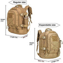 Outdoor 3 Day Expandable 40-64L Backpack Military Tactical Hiking Bug Out Bag