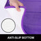 Office Marshal Memory Foam Soft Bath Mats - Non Slip Absorbent Bathroom Rugs Extra Large Size Runner Long Mat for Kitchen Bathroom Floors 24"x70", Grey