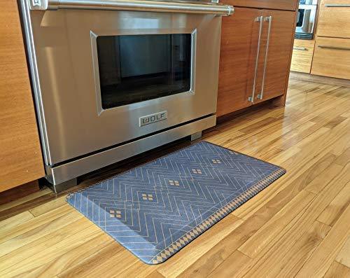 Anti Fatigue Comfort Floor Mat -Commercial Grade Quality Perfect for Standup Desks, Kitchens, and Garages - Relieves Foot, Knee, and Back Pain (20x39x3/4-Inch, Black) by Veracity & Verve