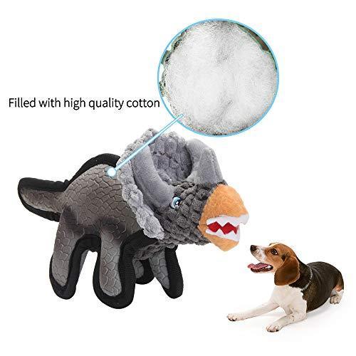 EETOYS Low Stuffing Latex with Plush Squeaker Hand Sew Double Stitched Seam Interactive Dog Toy by EETOYS MARKET LEADER PET LOVER