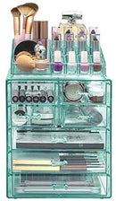 Sorbus Acrylic Cosmetic Makeup and Jewelry Storage Case Display-Spacious Design-for Bathroom, Dresser, Vanity and Countertop (4 Large, 2 Small Drawers, Clear)