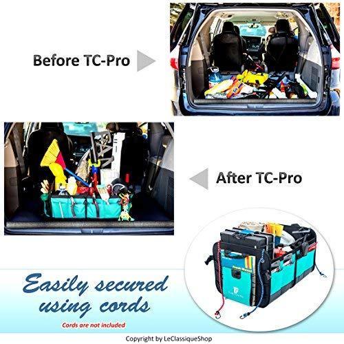 TRUNKCRATEPRO Collapsible Portable Multi Compartments Trunk Organizer, Gray